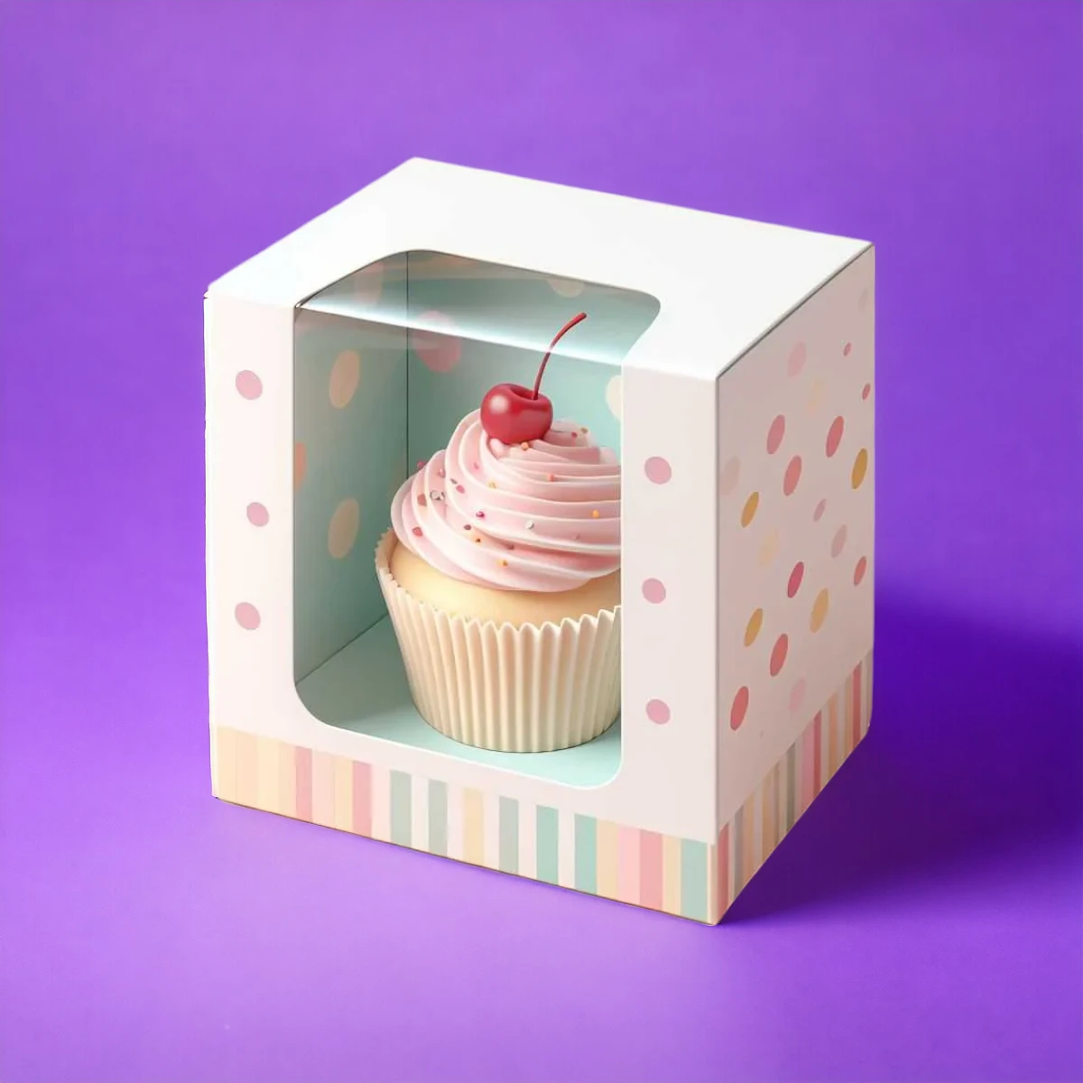 custom printed cup cake boxes