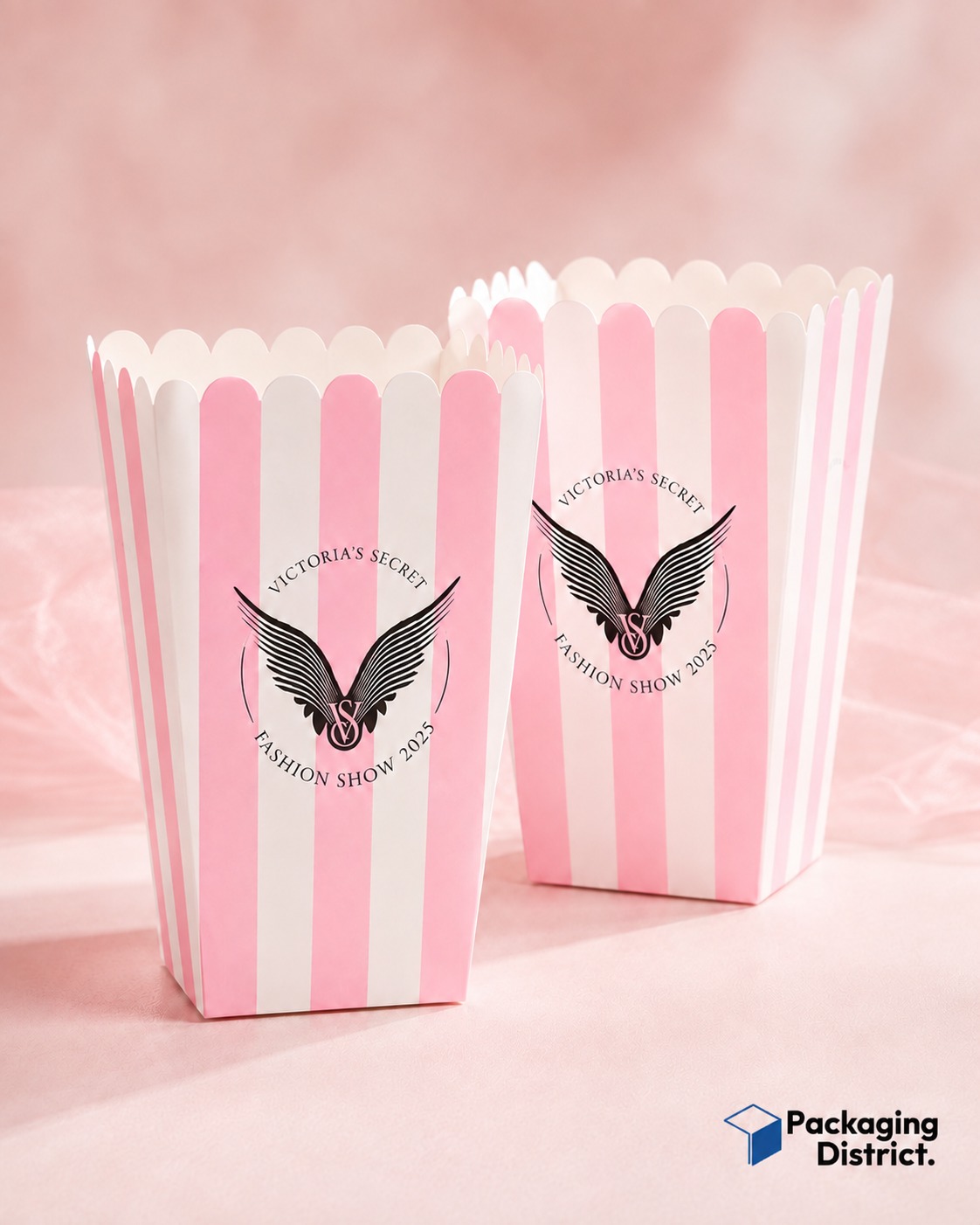 Branded popcorn boxes